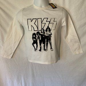 NWT Rare Vintage Import Denmark KISS Band 8-10 Tee